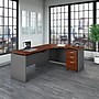 Bush Business Furniture Westfield 60"W Left Hand 3 Position Sit to Stand L Desk w/ File Cabinet, Hansen Cherry (SRC127HCSU)~#|#~7243E1B5-13EB-4061-A687DBF393AC71CB_sc7