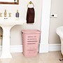 Mind Reader Slim Tapered Hamper with Lid, Plastic, Pink (SWHAMP50-PNK)~#|#~7244140E-B59D-40E6-8A7431E542AF7B9E_sc7