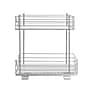 Household Essentials Metal Two-Tier Pull-Out Pantry Organizer, Silver (HH25310-1)~#|#~72462FBA-E277-4293-90B4E17B430ABB2E_sc7