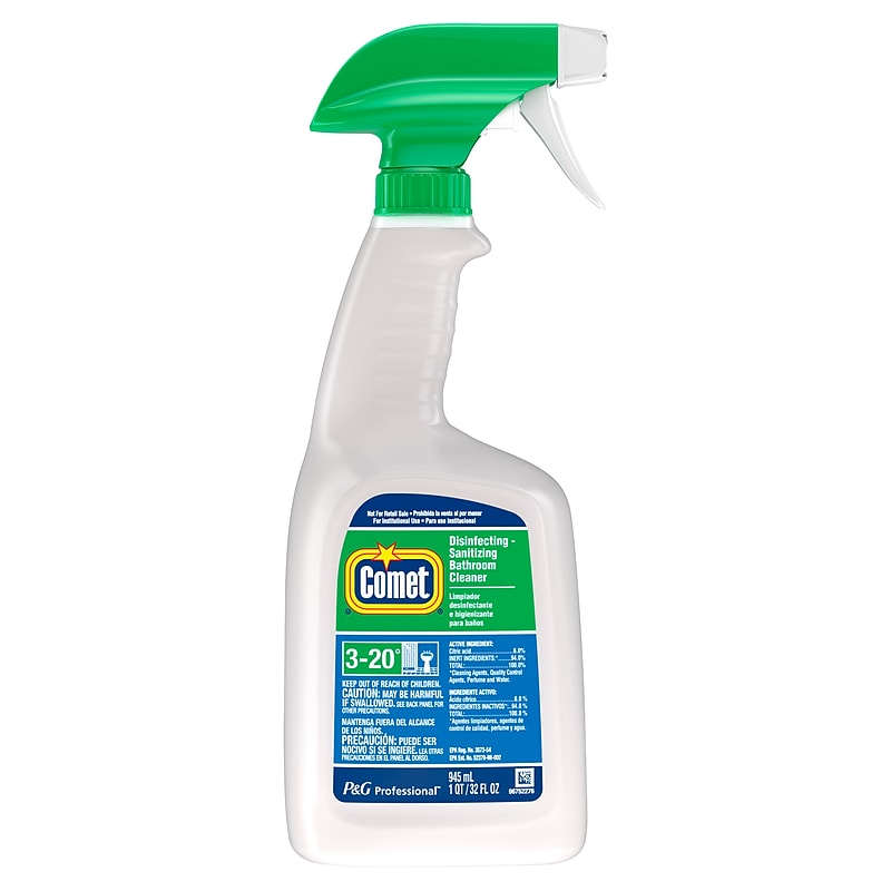 Comet Professional Multi Purpose Disinfecting - Sanitizing Liquid Bathroom Cleaner Spray, 32 fl oz. (19214) image 1