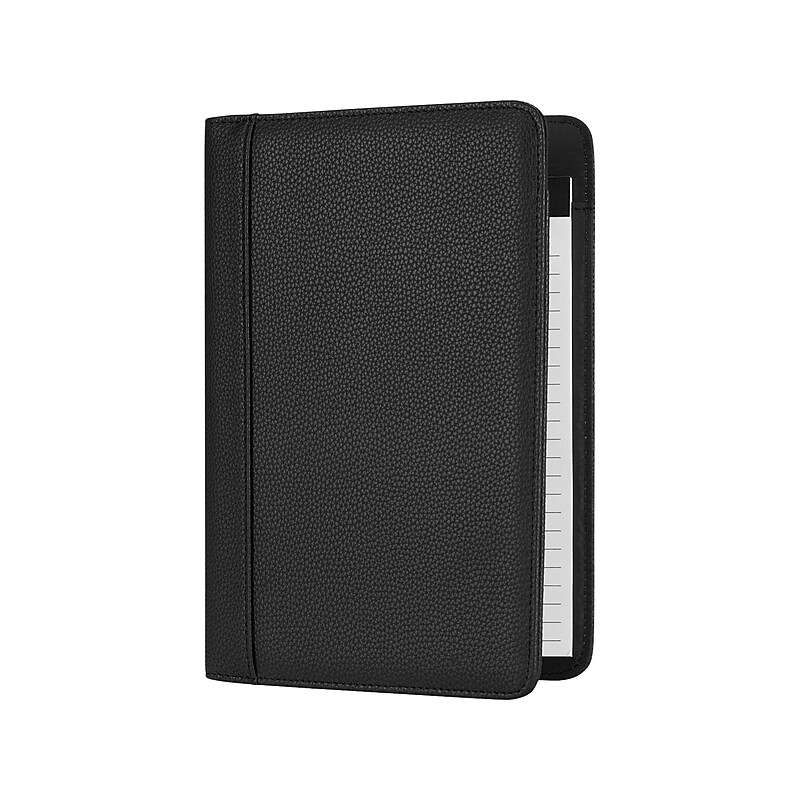Bond Street Vegan Leather Padfolio, Black (JRN2707BS-BLACK) image 1