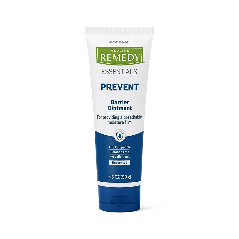 Medline Remedy Essentials Moisture Guard Barrier Ointment with Petrolatum, 3.5 oz., Tube, 12/Carton (MSC095435) image 1