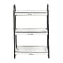 Storied Home Heavily Distressed 3-Tier Metal Tray, White (DF1312)~#|#~724FDC79-56BB-466B-8656C9C0500CC12A_sc7