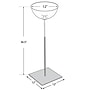 Azar 12" Bowl Floor Display, Silver/Clear (700972)~#|#~72503ADE-154C-45BA-A88B40A0542CB463_sc7