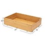 Household Essentials Glidez Bamboo and Steel Pull-Out/Slide-Out Storage Organizer for Under Cabinet Use, 1-Tier Design (HE1087)~#|#~7254794C-786D-4DC8-8FC0B6EB67AB9DC8_sc7