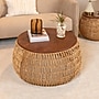 Storied Home Hand-Woven Seagrass and Pine Wood Round Coffee Table, Natural (AH1983)~#|#~7257D290-EEE5-448C-8F8F5B342E6EC789_sc7