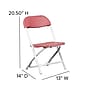 Flash Furniture Plastic Kids Folding Chair, Burgundy, 2 Pieces (2YKIDBY)~#|#~72585423-71CA-4EE1-8150B025F986C0E6_sc7