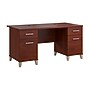 Bush Home Somerset 60" W Office Computer Desk with Drawers, Hansen Cherry (WC81728K)~#|#~725A14A4-1B00-49CC-9BFED2DAA4DD9D7C_sc7