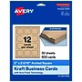 Avery Arched Square Business Cards, Matte Kraft Brown, 600/Pack (19479398955)~#|#~725ABF33-9235-4F22-B10DE8BFBA2C3899_sc7