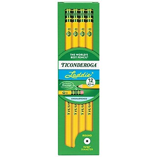 Ticonderoga The World's Best Pencil Wooden Pencil, 2.2mm, #2 Soft