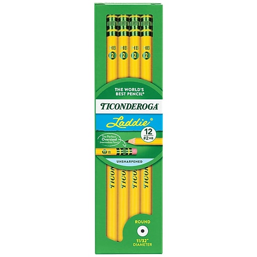 Ticonderoga Laddie Wooden Pencil, #2 Soft Lead, Dozen (X13304X