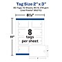 Avery 3" Blank Pricing & Merchandise Tags, Matte White, 80/Pack (95270)~#|#~725E2F29-A2DF-453E-821326BD72F034A5_sc7