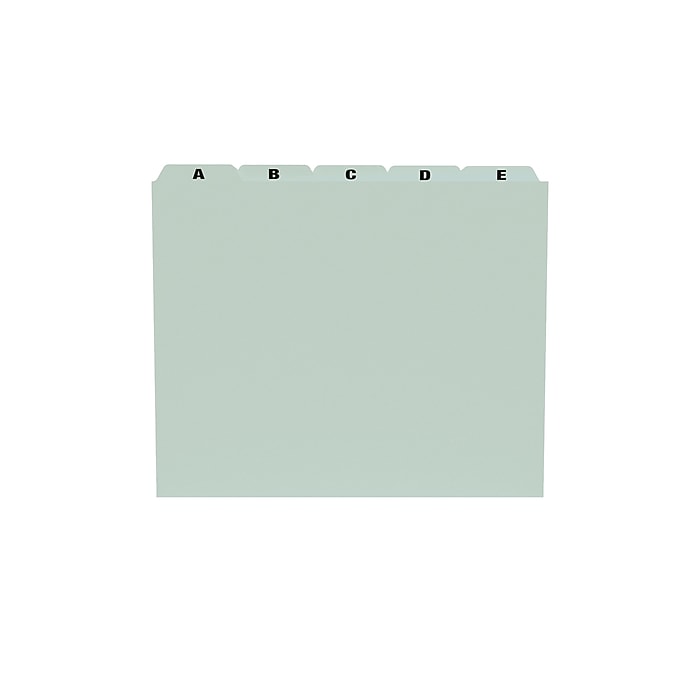 文房具・ステーショナリー Cedit management sheet Staples® A-Z Index File Guide, Letter, Light Green, 25/Set
