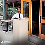 AdirOffice 46" Speaker Podium Presentation Lectern, White (661-07-WHI)~#|#~725FE8B9-238C-4D8E-BCB5046FD89FCDF5_sc7