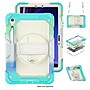SaharaCase Raider Series Heavy Duty Case with Hand Strap for Galaxy Tab S10 FE /S9/S9 FE, Iridescent Blue, (TB00465)~#|#~72618F6A-7BB6-4D80-B57FD32C2A77A1A1_sc7