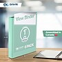 Davis Group Standard View 1" 3-Ring Binders, Mint, 6/Pack (7411-14-06)~#|#~72624A45-E2EE-4D8A-AF6C31EBF487883B_sc7