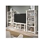 Bush Furniture Homestead TV Stand with 4-Shelf Bookcases, Screens up to 70", Linen White Oak (HOT012LW)~#|#~72671178-CE89-4337-B4E7AB34FB0C347E_sc7