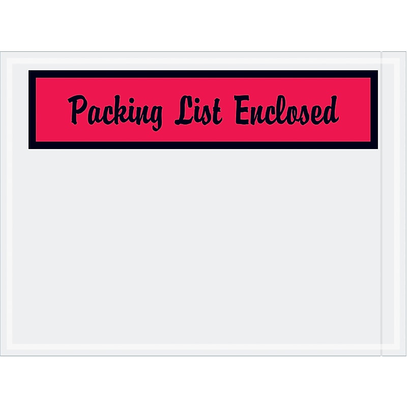 Packing List Envelope, 6" x 6", 1000/Carton (PL444) image 1