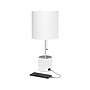 Simple Designs Table Lamp, White (LT1085-WHT)~#|#~726A4034-0298-4B66-93F4EAF12FFA5693_sc7