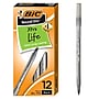 BIC Round Stic Xtra-Life Ballpoint Pen, Medium Point, 1.0mm, Black Ink, Dozen (GSM11BK)~#|#~726A4704-D070-461A-A455FCF4ACF7B46F_sc7