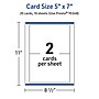 Avery Integrated Cards, 5" x 7", Glossy White, 20/Pack (95348)~#|#~72701C27-0C1B-435C-98861F967DD7438E_sc7