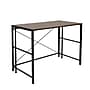 Advantus Flipshelf 40"W Workstation Desk, Wood Grain/Black (39347)~#|#~727119C8-4632-4998-BB4C7235541E4475_sc7
