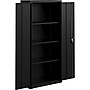 Lorell Fortress Steel Storage Cabinet with 4-Shelves, Black (LLR69830BK)~#|#~7273EFF4-3F22-4F1A-9C26A7AB51C49E17_sc7