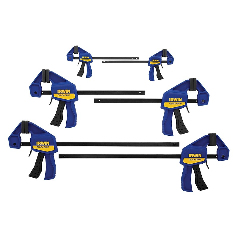 IRWIN Quick-Grip 1-Handed Mini Bar Clamp Set, 6 Pieces  (1964749) image 1