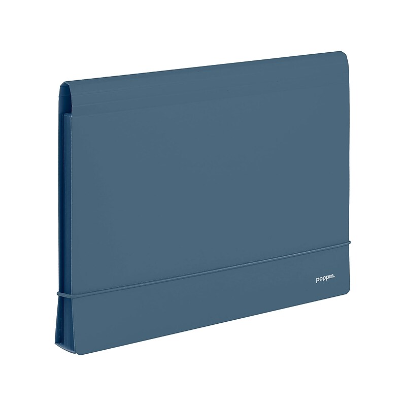 Poppin Accordion File, 13-Pocket, Slate Blue (107473) image 1