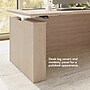 Bush Business Furniture Stratus 72"W Electric Rectangular Adjustable Standing Desk with Modesty Panel, Natural Elm (SUT004NE)~#|#~72778E8D-9116-4144-9598DB9FB82A85B6_sc7
