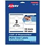 Avery Laser/Inkjet Decorative Edge Multipurpose Labels, 2-3/8" x 8", Clear, 300/Box (94117)~#|#~7277F823-80DD-48C9-90DFC3CE7AD3394A_sc7
