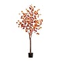 Nearly Natural 6' Pre-Lit Autumn Eucalyptus Artificial Fall Tree with 300 Warm White LED Lights (T4900)~#|#~72784133-D28E-4910-8EE7E347CE11C31C_sc7