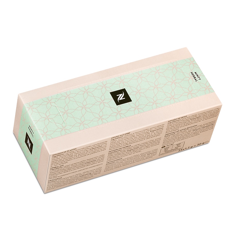 Nespresso Caffeine Free Minty Herbal Tea Bags, 25/Box (157019) image 1