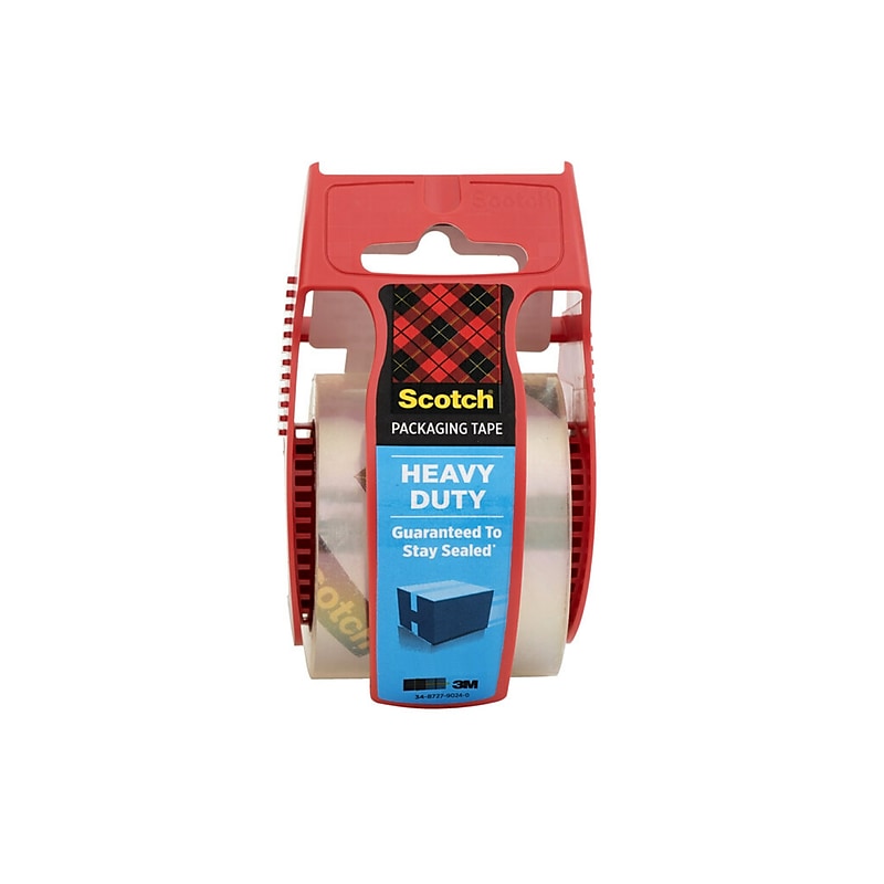 Scotch Heavy Duty Packing Tape with Dispenser, 1.88" x 22.2 yds., Clear (142) image 1