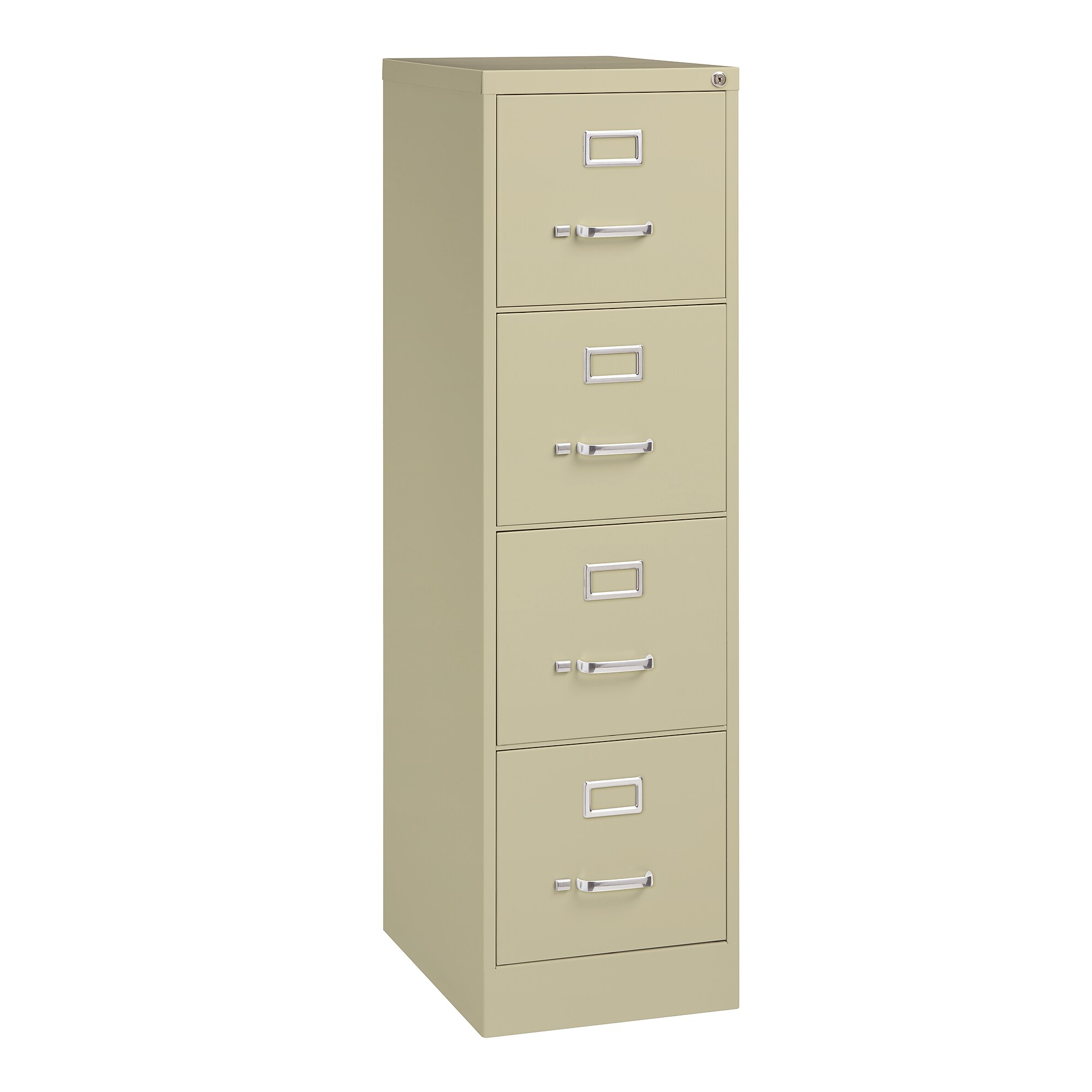 Hirsh Commercial 4-Drawer Vertical File Cabinet, Letter Size, Lockable, 52″H x 15″W x 22″D, Putty (17786) Simolary simolary.com