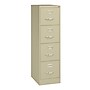 Hirsh Commercial 4-Drawer Vertical File Cabinet, Letter Size, Lockable, 52"H x 15"W x 22"D, Putty (17786)~#|#~7281140E-A874-4CCA-B80EF3F536B1ED89_sc7