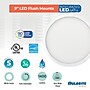 Bulbrite 9" Round 17-Watt 5 Color Selectable LED Flush Mount Light, 1400 Lumens, White (773611)~#|#~728479C2-0830-42A3-B609CF1BCA272C4A_sc7