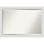 Amanti Art Flair Soft White Narrow Frame Wall Mirror, 28" x 40" (A42674960970)~#|#~728771DF-3ECE-4AAE-BB2FEA83C61CE1AB_sc7
