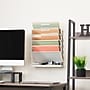 Mind Reader 5-Compartment Mountable Plastic Vertical File Storage, Beige (WALLANCH-BEI)~#|#~7289144C-ED99-404B-82812AF7C8E4E468_sc7