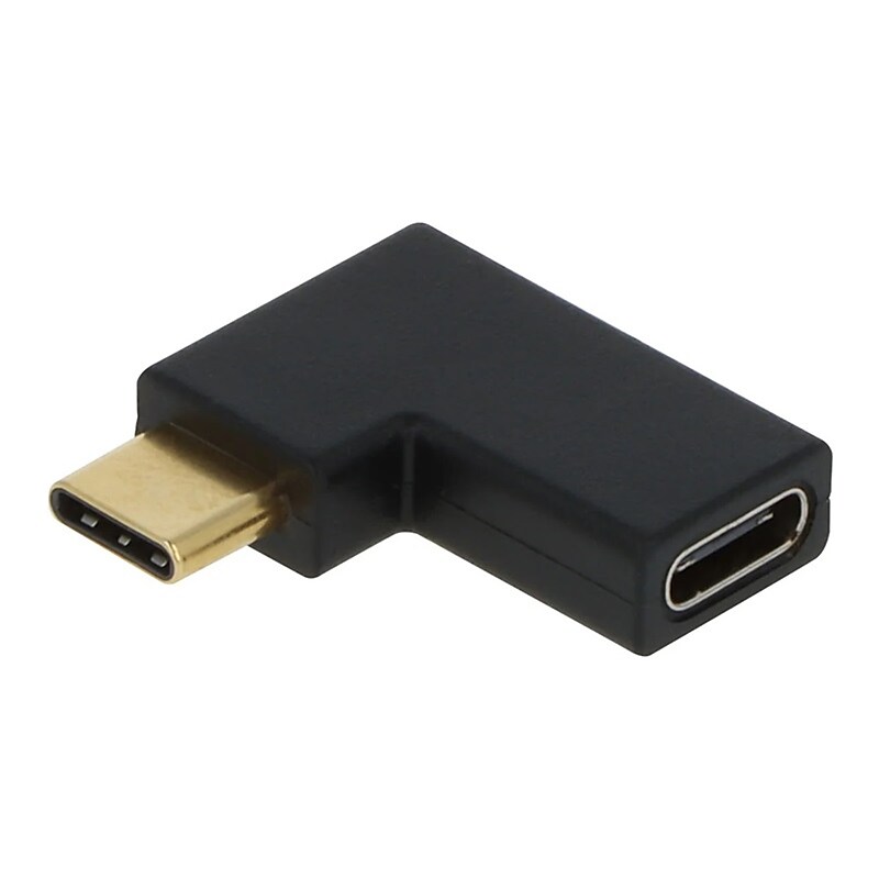 VisionTek USB-C to USB-C Adapter, Male to Female, Black (901430) image 1