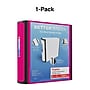 Staples Heavy Duty 3" 3-Ring Better Binder, D-Ring, Pink (ST55890-CC)~#|#~728E5419-8F88-4341-ADD3DA99CE0A5EBB_sc7