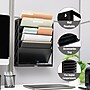 Mind Reader 5-Compartment Plastic Mountable Wall File, Black (WALLANCH-BLK)~#|#~72940DE6-BBC7-4B6B-991530EE7CFE061B_sc7