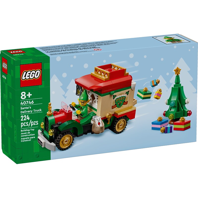 LEGO Santas Delivery Truck Pretend Play Toy, 224 Pieces (40746) image 1