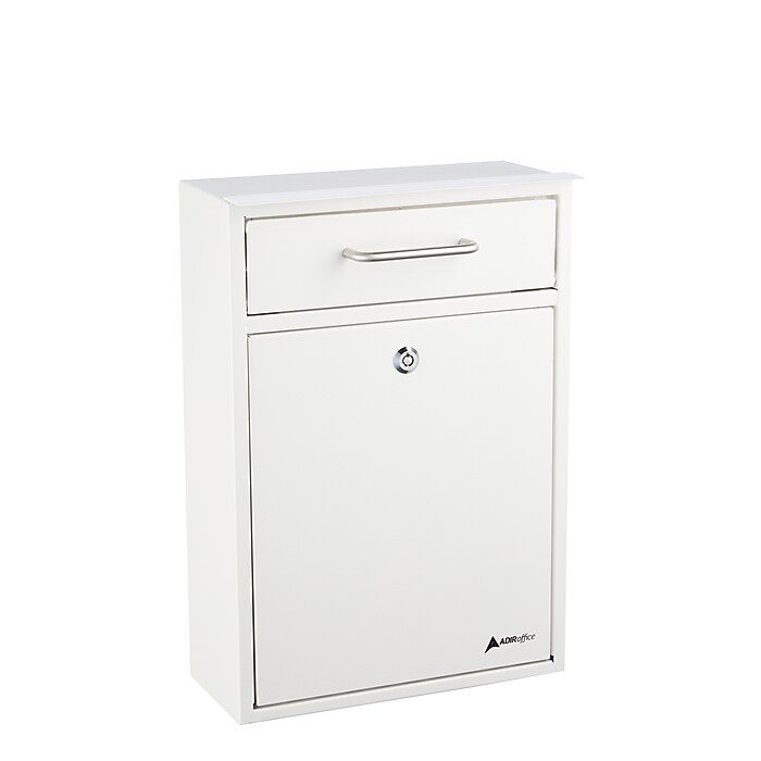 AdirOffice Steel Large Wall Mounted Drop Box Interoffice Mailbox