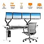 VersaDesk 72"W Basic Computer Table, White (BCT7230-WW)~#|#~72A2B11D-520B-4832-A881CA0FFE7668BD_sc7