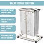 AdirOffice Steel Mobile Blueprint Storage File Storage Cart with (12) 30" Hanging Clamps, Beige (614-6036)~#|#~72A39F2F-0AF6-4AF7-9860BA737AD3FD63_sc7