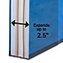 Staples Moisture Resistant Classification Folder, 2-Dividers, 2.5" Expansion, Letter Size, Dark Blue, 10/Box (TR614641)~#|#~72A7CAF2-31DE-465B-89D8DC446E4289C5_sc7