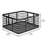 mDesign Steel Organizer, Matte Black (25932) ~#|#~72B1DE56-AD23-465F-8BE51B4FA195B98A_sc7