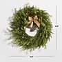 Safavieh 22" Pine LED Wreath with Gold Bells (FXP1096A)~#|#~72B2939F-B4A6-411C-AE50AE606B89B6AC_sc7