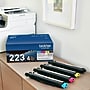 Brother TN-223 Black/Cyan/Magenta/Yellow Standard Yield Toner Cartridge, 4/Pack (TN2234PK)~#|#~72B458BE-A8D9-4761-96E79C154D5D762B_sc7